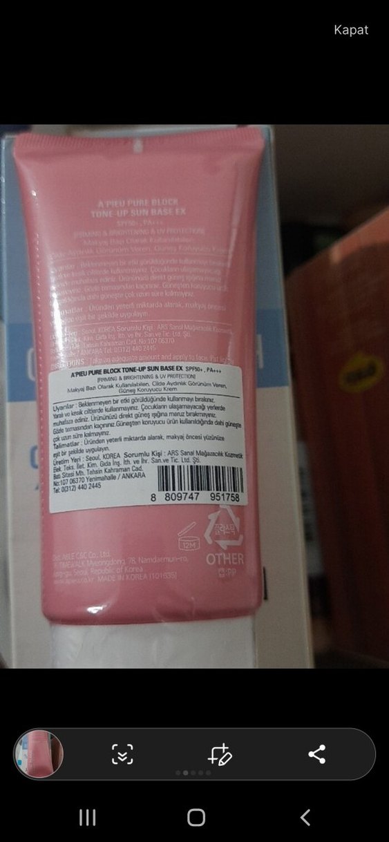 Pure Block Tonlu Güneş Bazı SPF50+ - Görsel 2