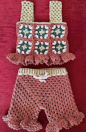 Kız Bebek Crop Şort