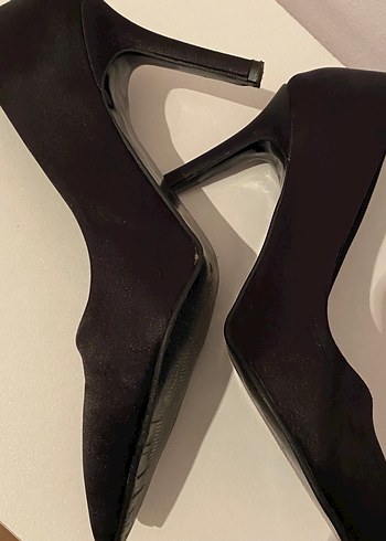 36 Beden siyah Renk Siyah saten Stiletto Kadın Topuklu Ayakkabı
