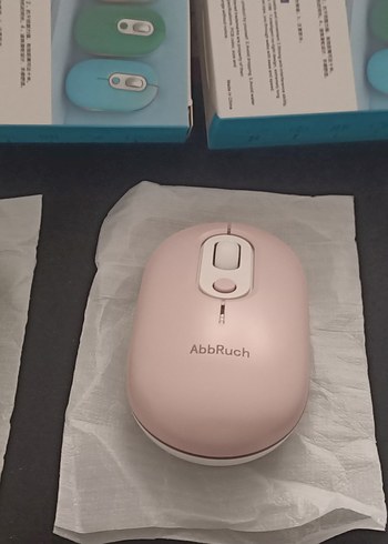 Pastel Bej Kablosuz Mouse AbbRuch - Görsel 3