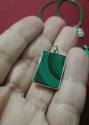 malahit Kadın Kolye Sevgililer günü - Görsel 5