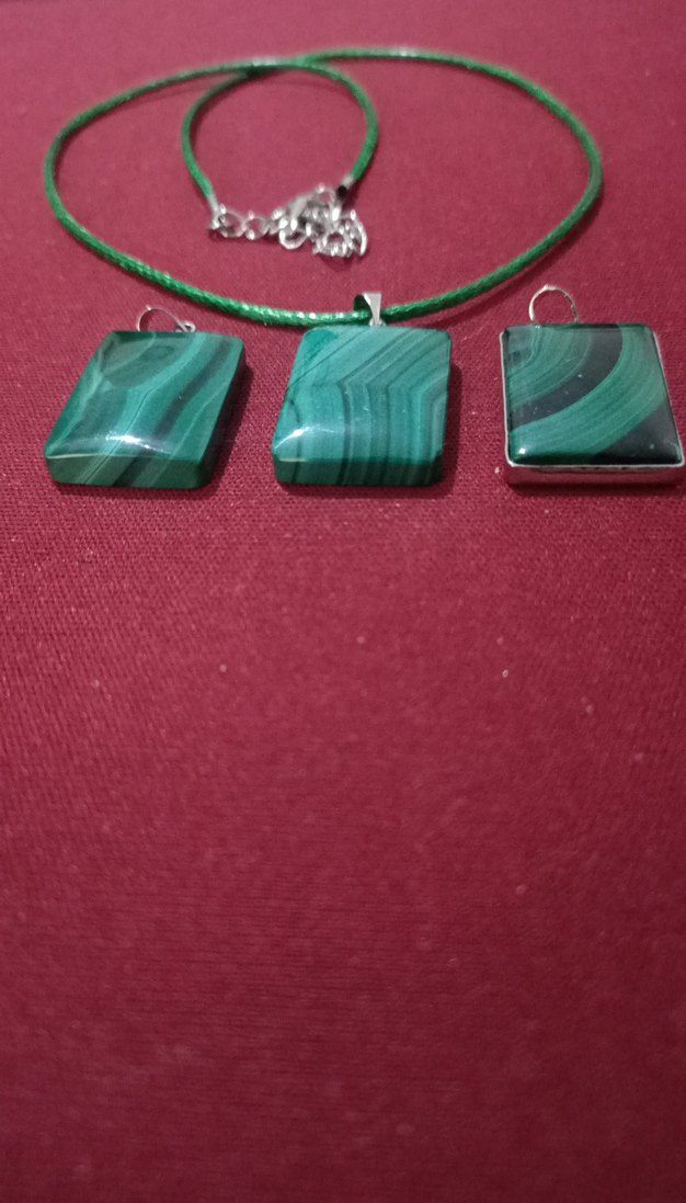 malahit Kadın Kolye Sevgililer günü - Görsel 3