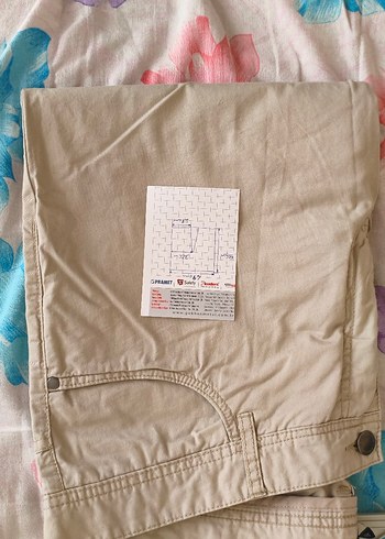 sıfır Bej Erkek Keten Normal Paça Pantolon - Görsel 2