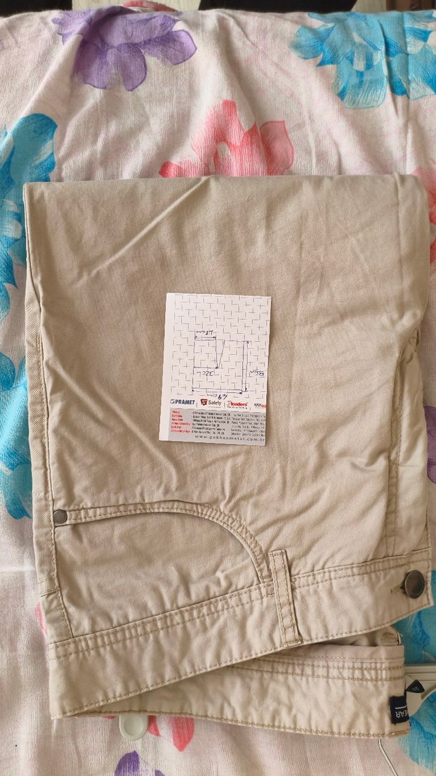 sıfır Bej Erkek Keten Normal Paça Pantolon - Görsel 2