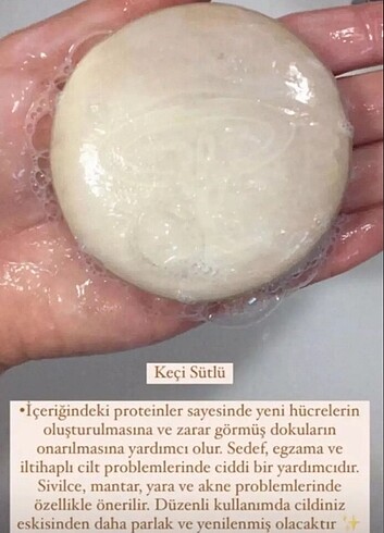 Keçi sütlü sabun 
