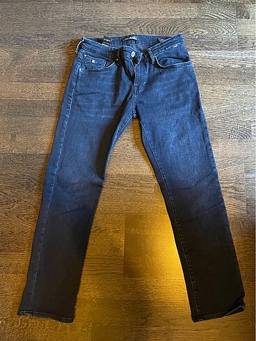30 Beden Mavi black kot pantalon