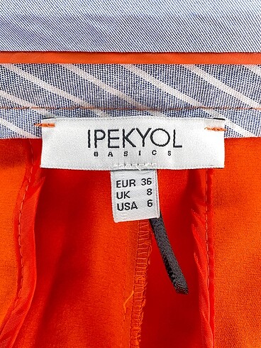 36 Beden turuncu Renk ipekyol Kumaş Pantolon %70 İndirimli.