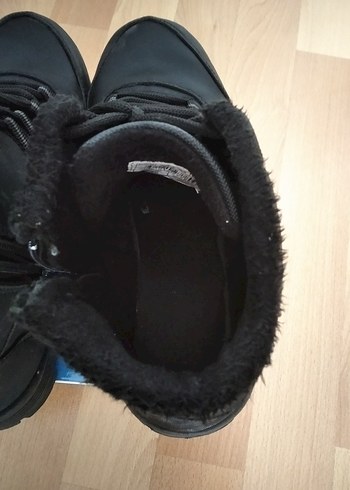 Siyah Bağcıklı ve yandan fermuarlı Erkek  Bot - Görsel 4