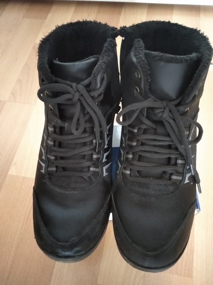 Siyah Bağcıklı ve yandan fermuarlı Erkek  Bot - Görsel 2