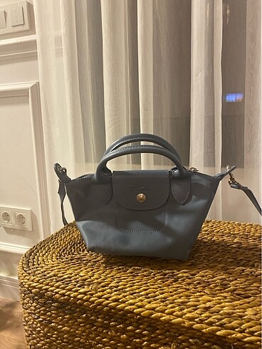 Longchamp mini gri çanta yeni sezon