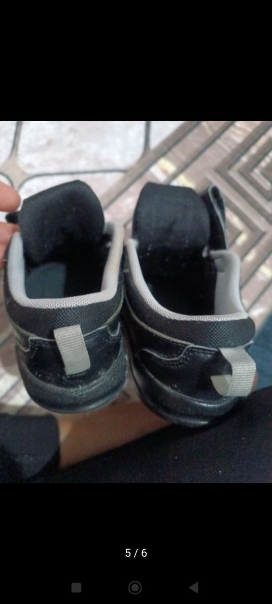 Erkek Çocuk Siyah Cırt Cırtlı Spor Ayakkabı - Görsel 5