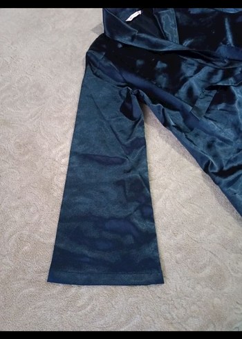 Lacivert Midi Kadın Uzun Kollu Sabahlık - Görsel 2