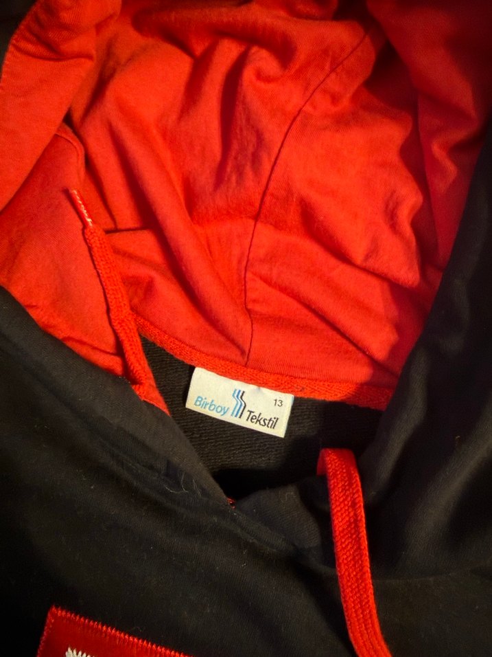 Açı koleji Kırmızı Kapüşonlu Sweatshirt - Görsel 2