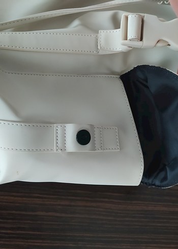 erkek Beyaz suni Deri Sırt Çantası - Görsel 9