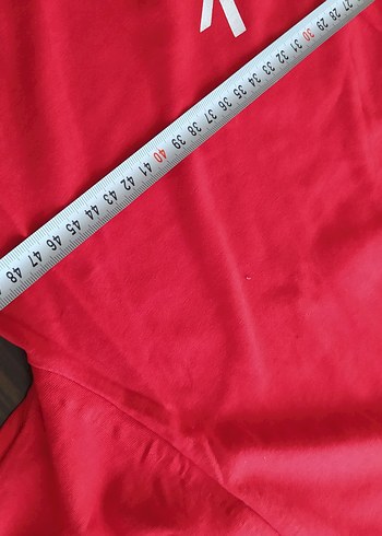 Kırmızı Baskılı Erkek Spor Tişörtü - Görsel 4