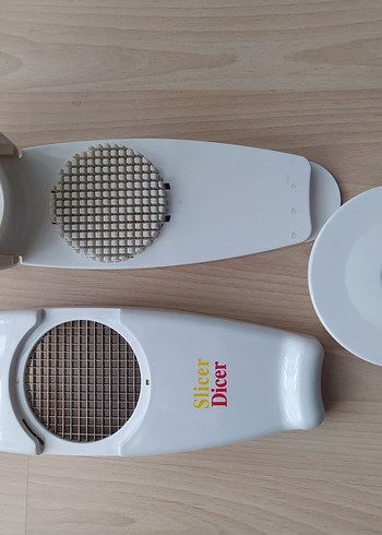 Beyaz Gri Dilimleyici ve Doğrayıcı Seti - Görsel 2