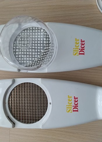 Beyaz Gri Dilimleyici ve Doğrayıcı Seti - Görsel 3