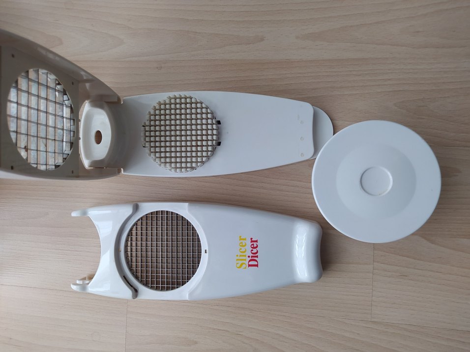 Beyaz Gri Dilimleyici ve Doğrayıcı Seti - Görsel 2