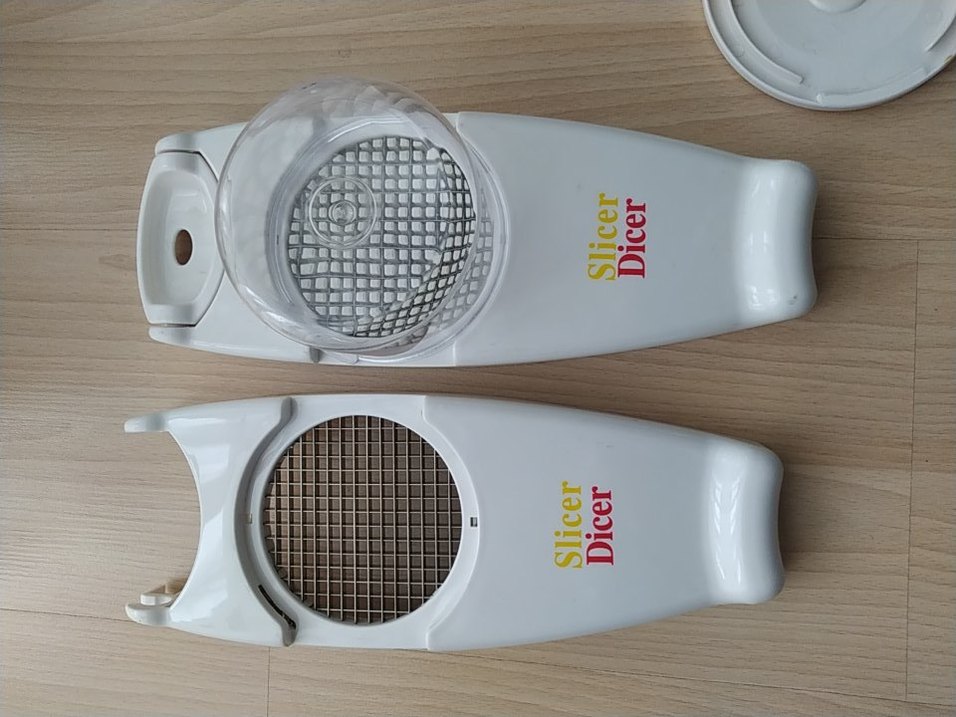 Beyaz Gri Dilimleyici ve Doğrayıcı Seti - Görsel 3