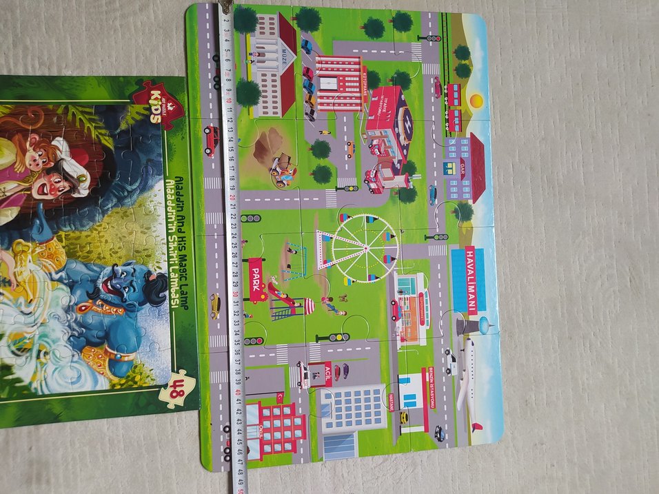 1/4 yaş Renkli Çocuk Puzzle Seti 3'lü - Görsel 5