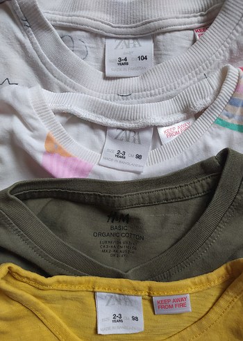 Kız Çocuk Basic Tişörtler Pamuklu Rahat Kesim - Görsel 2