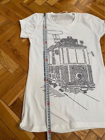 s Beden İstanbul istiklal tramvay desenli tshirt