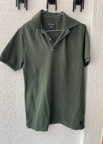 Diğer Haki Polo Yaka Tisort Woolrich Unisex Kadin Erkek Ust