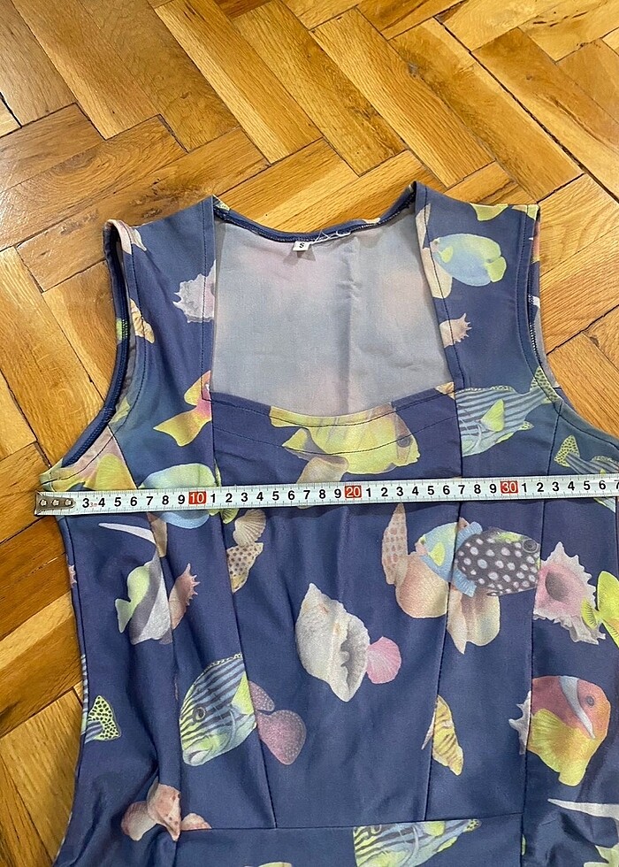 Balık desenli plaj elbisesi - Görsel 2