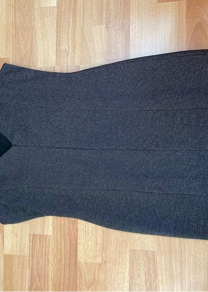 Lcw siyah gri elbise - Görsel 2