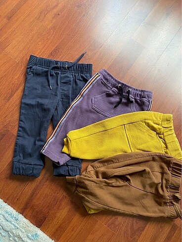 6-9 ay bebek pantolon ve eşofman 4adet - Görsel 2