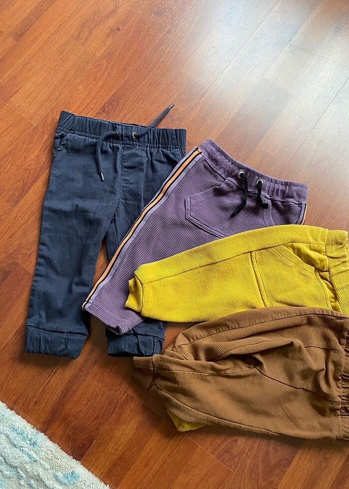 6-9 ay bebek pantolon ve eşofman 4adet - Görsel 2