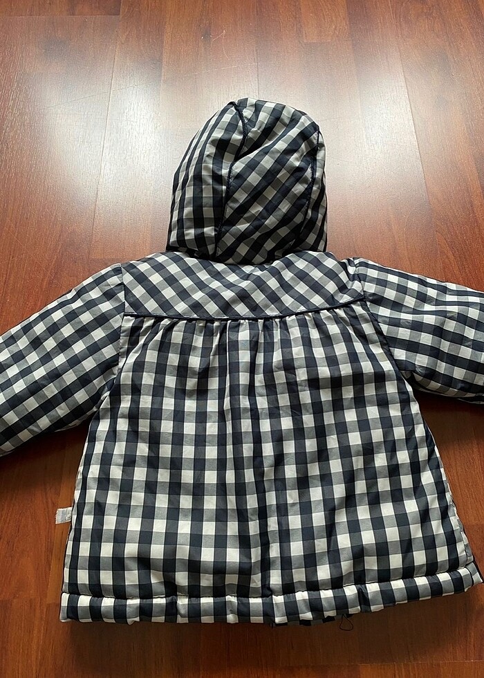 Almanyadan kanz ekoseli geniş mont - Görsel 4