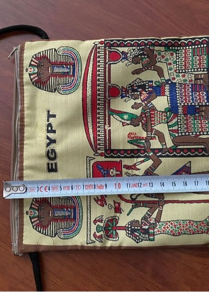 Mısır Hiyeroglif& firavun desenli çanta - Görsel 3