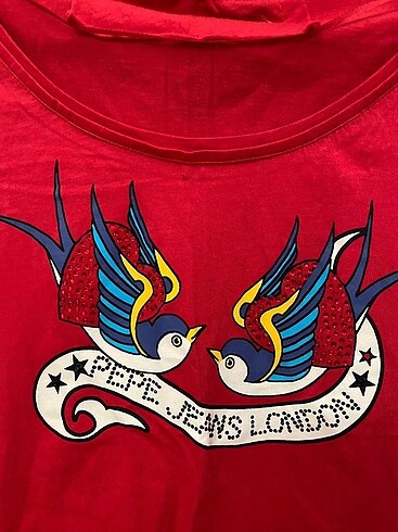 Pepe jeans taş detaylı baskılı tshirt - Görsel 2