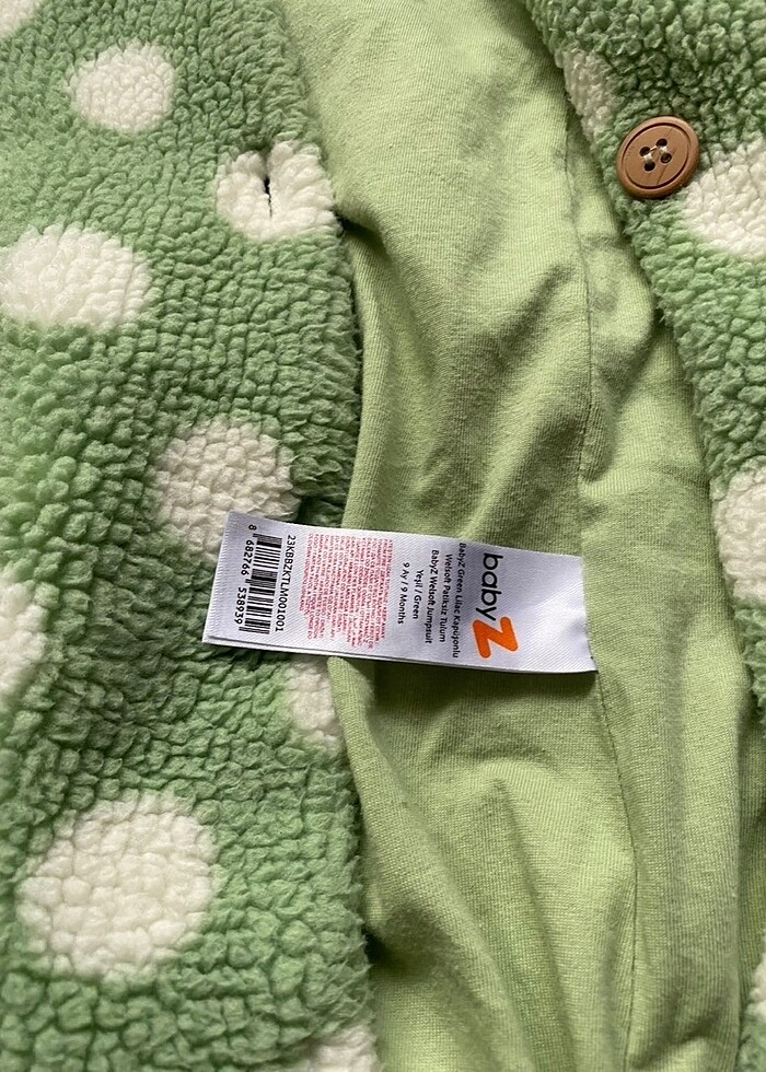 Bebek astronot tulum peluş mont unisex - Görsel 2