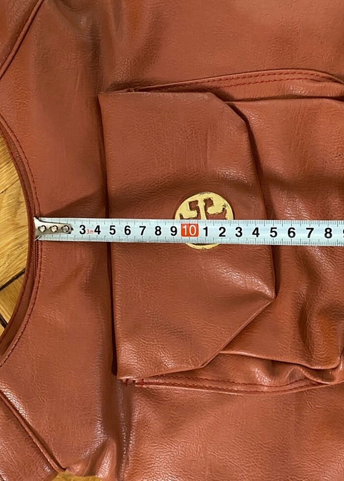 Açık kahve kol çantası - Görsel 4