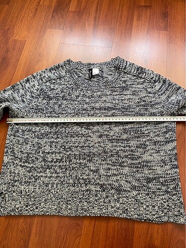 Mavi beyaz kırçıllı kazak - Görsel 3