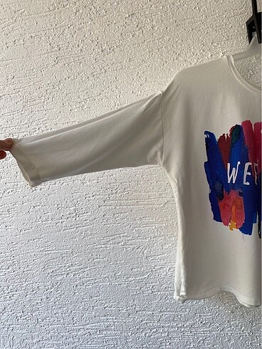 Pull and bear renkli desenli sweatshirt - Görsel 2