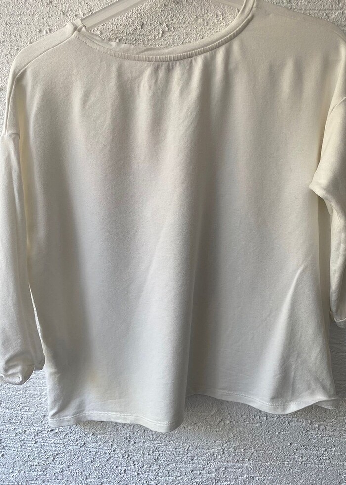 Pull and bear renkli desenli sweatshirt - Görsel 5
