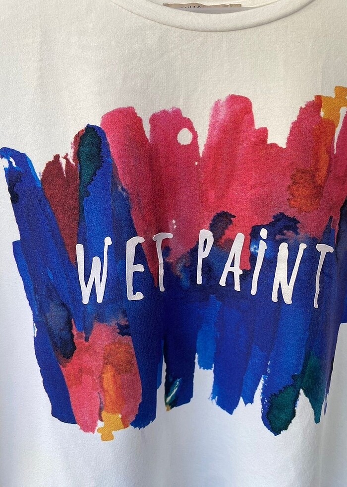 Pull and bear renkli desenli sweatshirt - Görsel 4