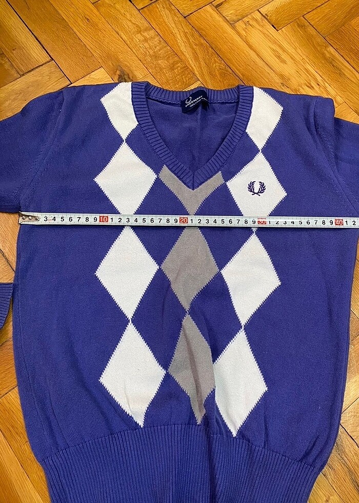 Fred Perry desenli kazak - Görsel 3