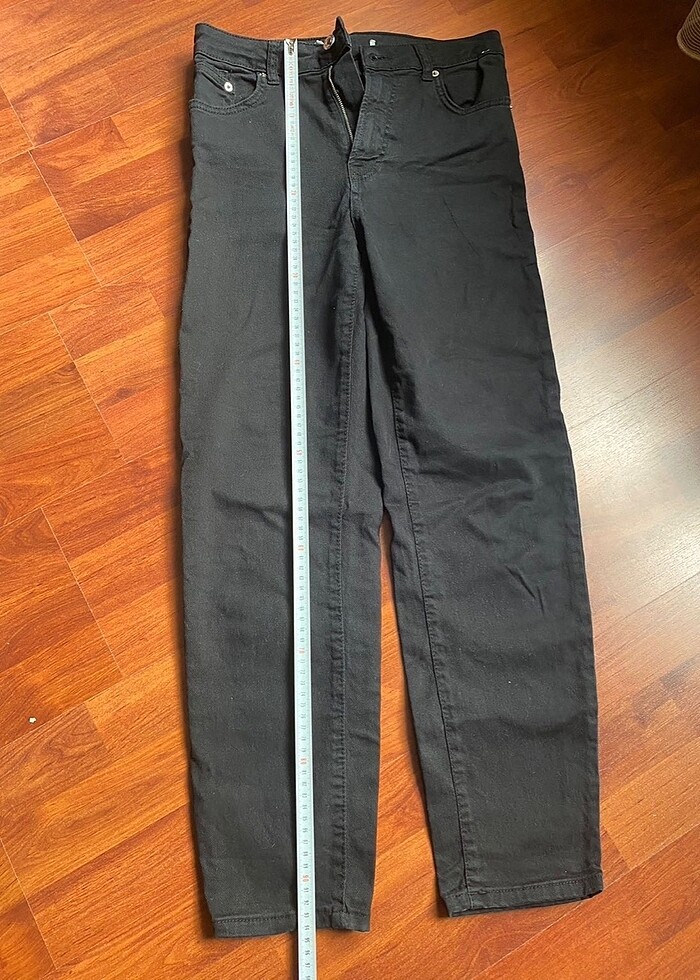 Siyah jean kot pantolon - Görsel 2