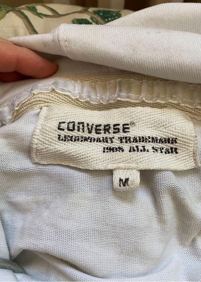 Çizgili converse unisex hoodie sweatshirt - Görsel 4