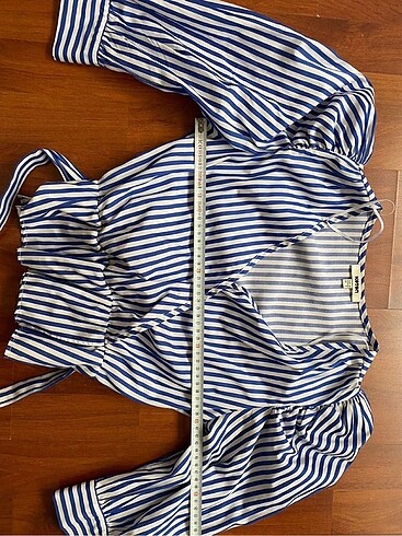 Balon kol bel detaylı üst bluz gömlek - Görsel 2