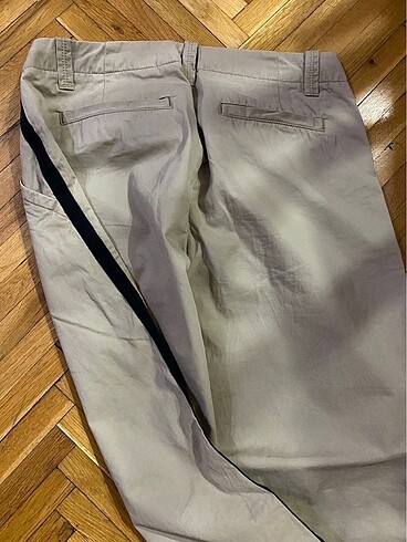 GAP bej lacivert şerit detaylı pantolon - Görsel 6