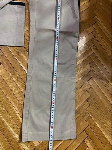 GAP bej lacivert şerit detaylı pantolon - Görsel 7