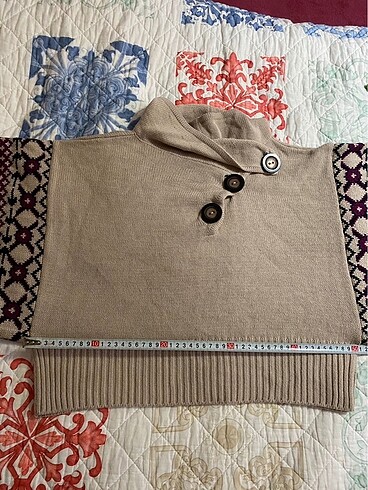 Fil desenli crop kazak - Görsel 5