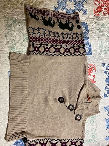 Fil desenli crop kazak - Görsel 3