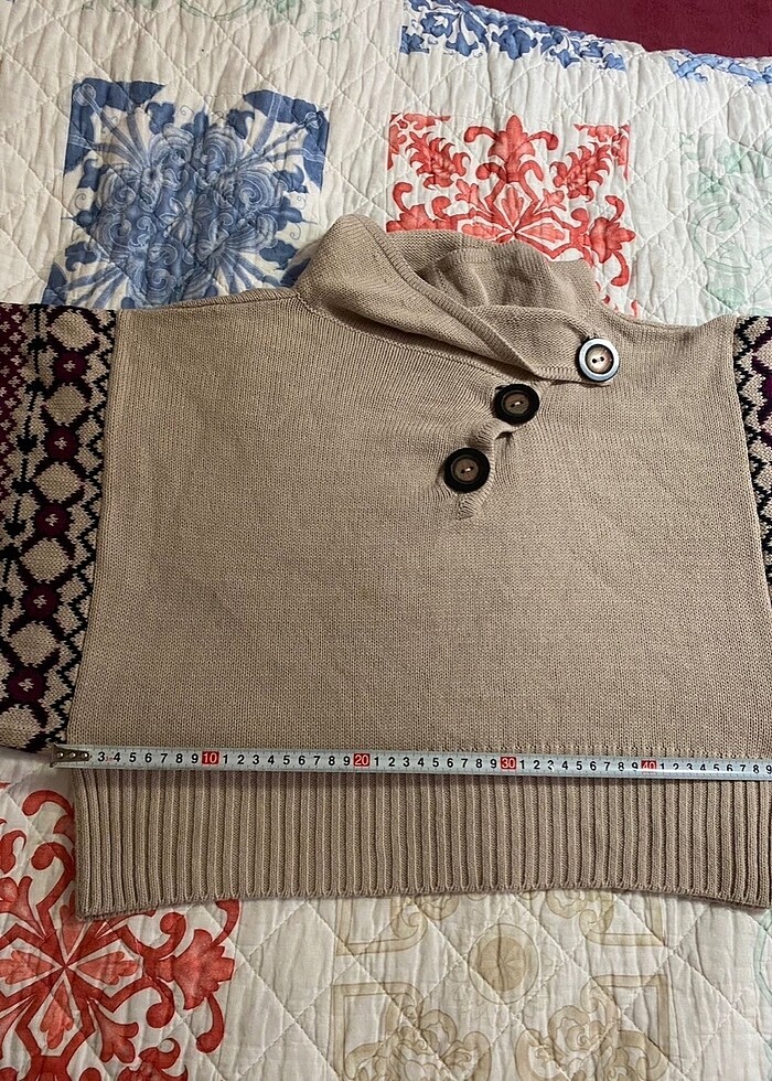 Fil desenli crop kazak - Görsel 5