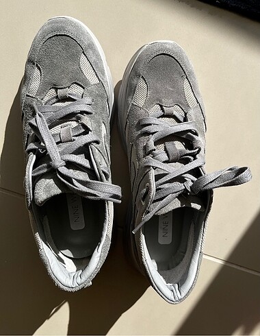 Nine West Gri Sneaker Ayakkabı - Görsel 9